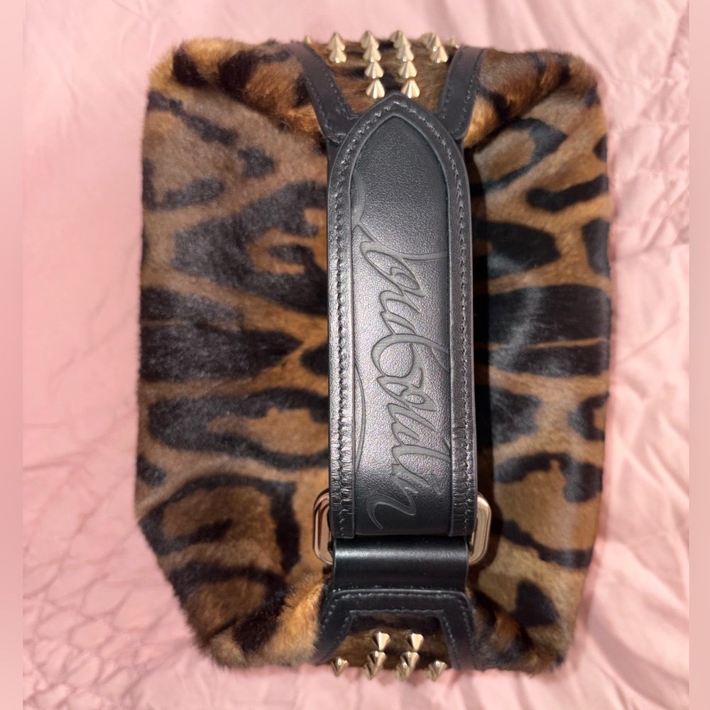 Christian Louboutin Bengali Print Genuine Pony Top Handle Bag.